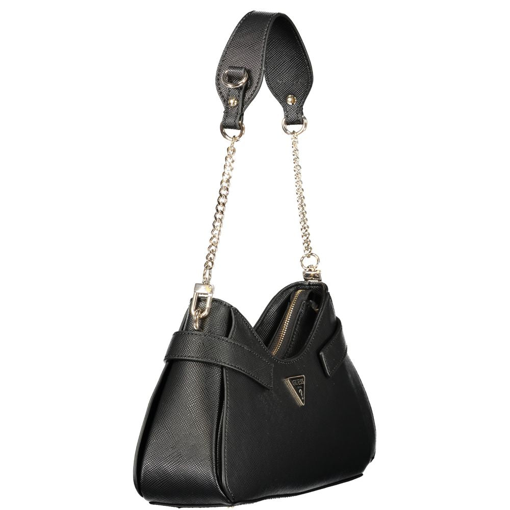 Guess Jeans Black Polyurethane Women's Women's Handbag