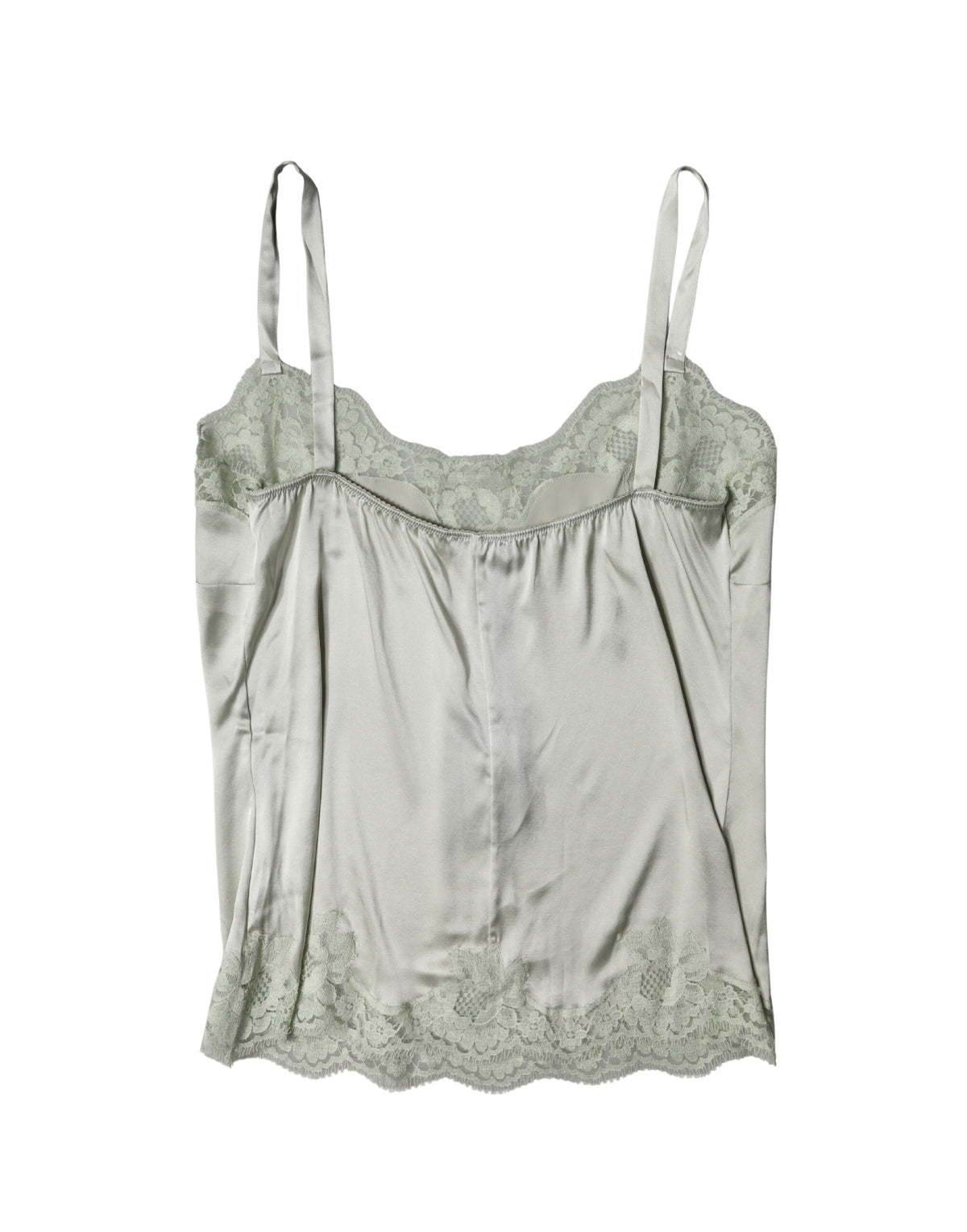 Dolce & Gabbana Light Green Floral Lace Lingerie Top Women's Underwear