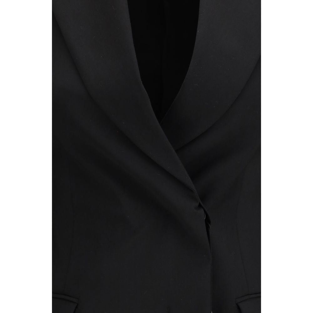 Max Mara Black Wool Oves Aries Women's Blazer