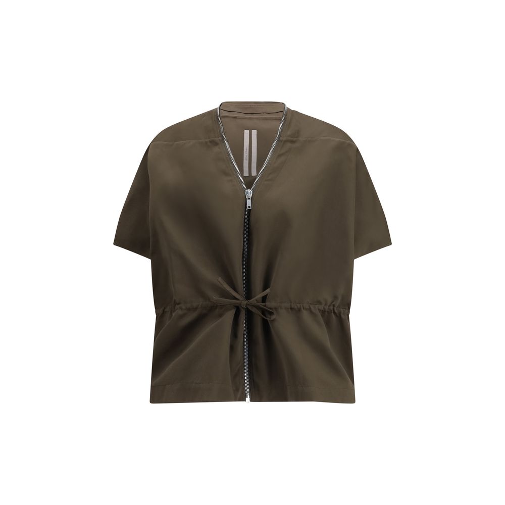Rick Owens Brown Polyester Shell Women's Jacket