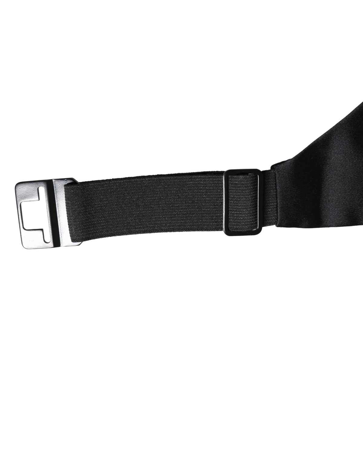 Dolce & Gabbana Black 100% Silk Wide Belt Waist Men's Cummerbund