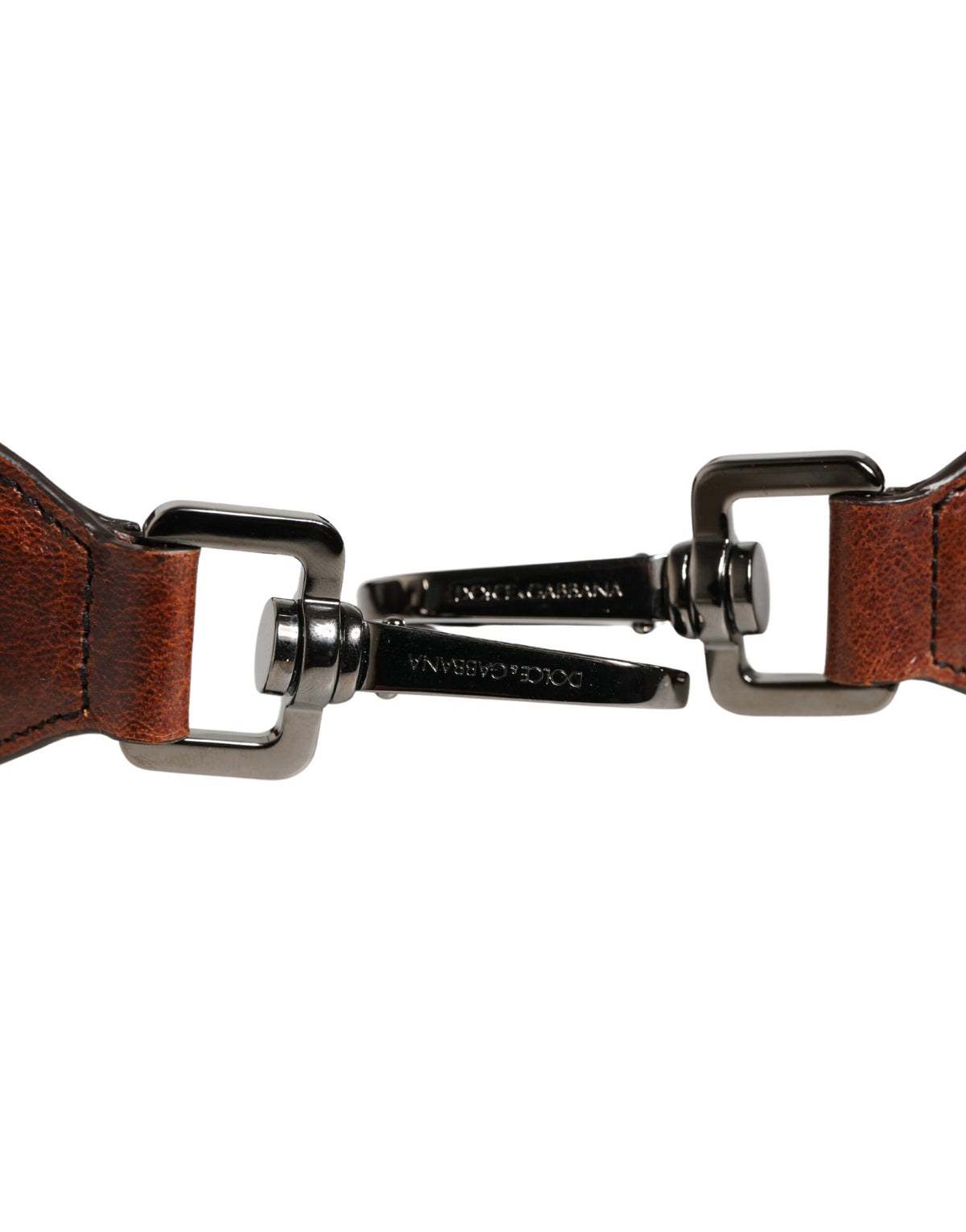Dolce & Gabbana Brown Horse Velvet Leather Bag Accessory Shoulder Men's Strap