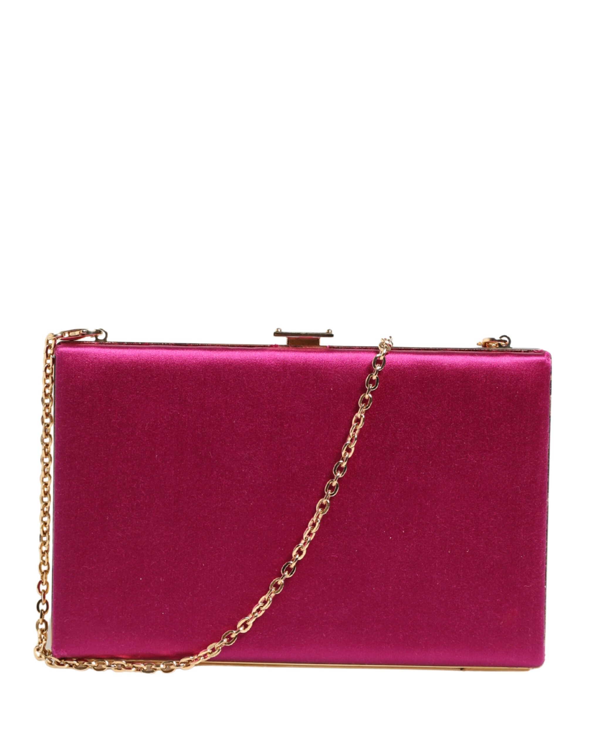 Dolce & Gabbana Pink Cotton Clutch Evening Crossbody Women Purse Women's Bag (Pre-Owned)