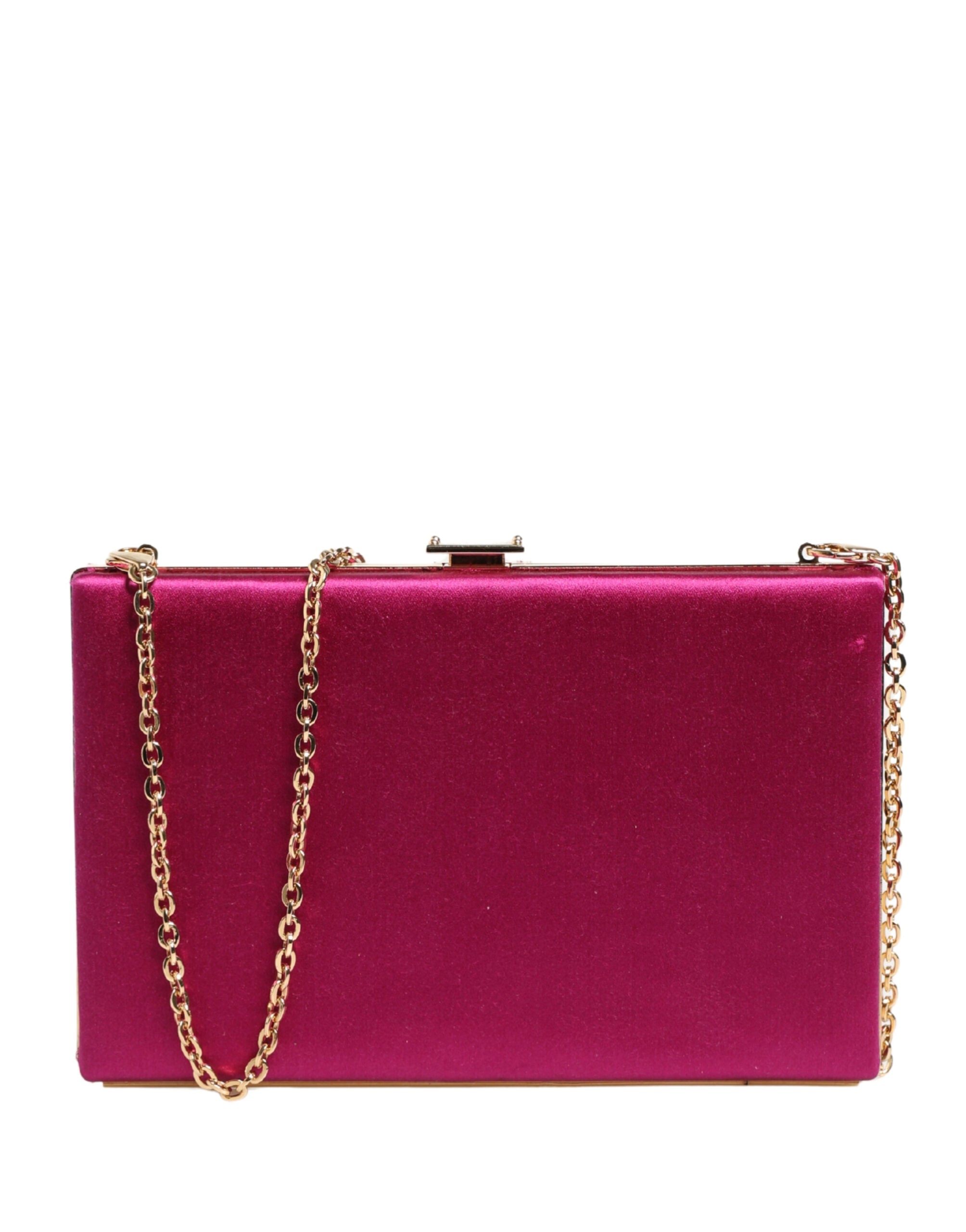 Dolce & Gabbana Pink Cotton Clutch Evening Crossbody Women Purse Women's Bag (Pre-Owned)