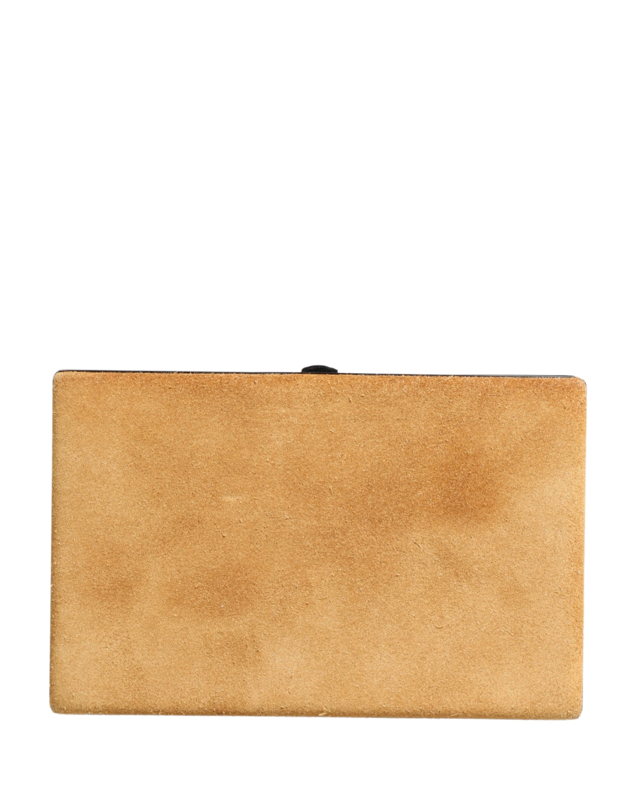 Dolce & Gabbana Beige Velvet Calf Leather Clutch Evening Women Purse Women's Bag