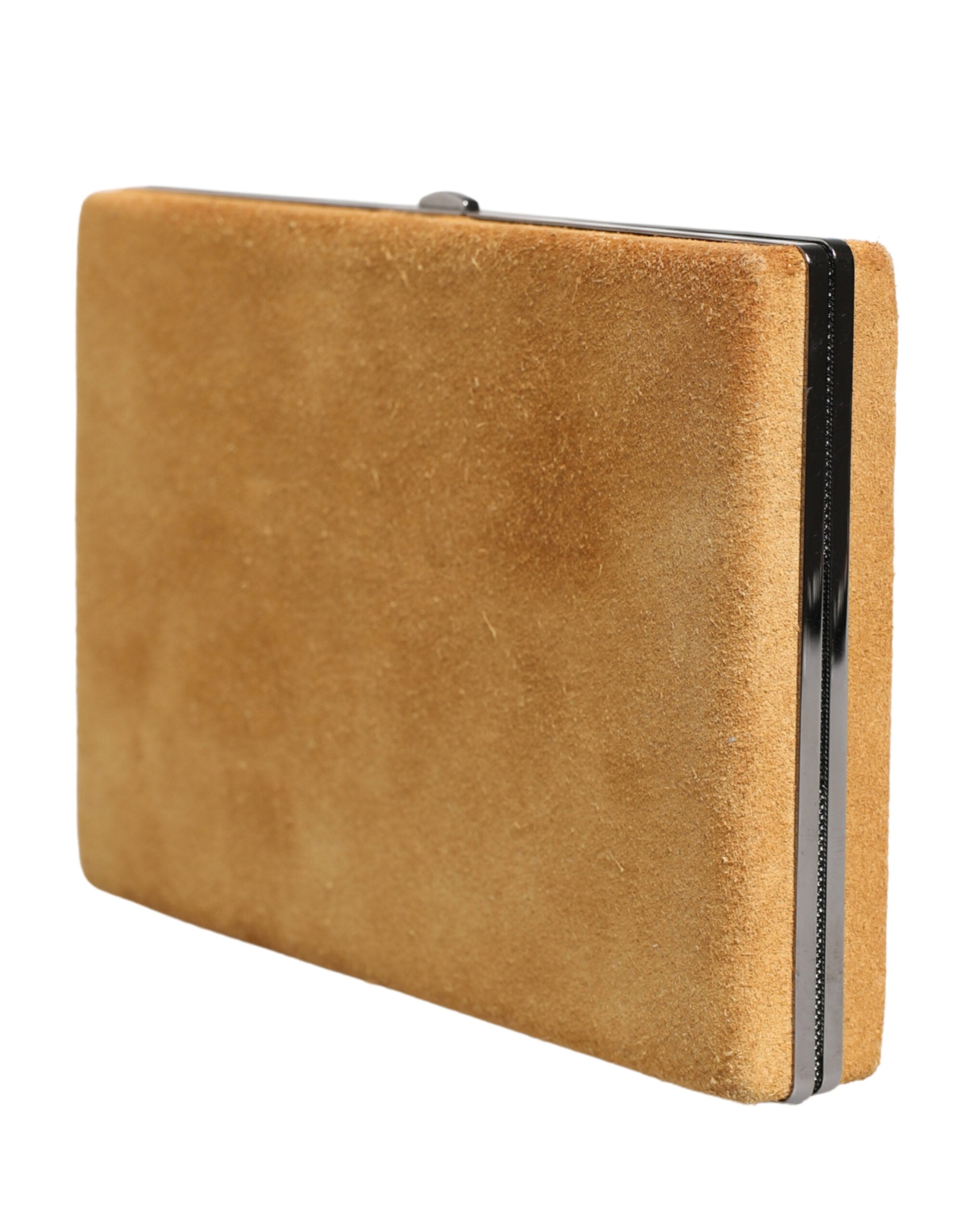 Dolce & Gabbana Beige Velvet Calf Leather Clutch Evening Women Purse Women's Bag