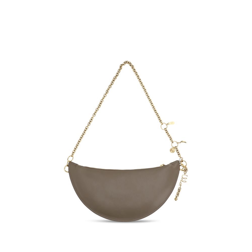 Chloé Gray Calf Leather Bos Taurus Shoulder Women's Bag