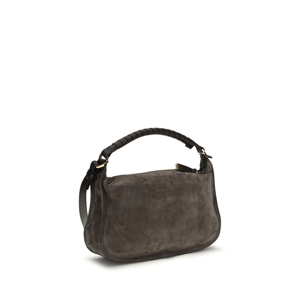 Chloé Brown Calf Leather Bos Taurus Shoulder Women's Bag