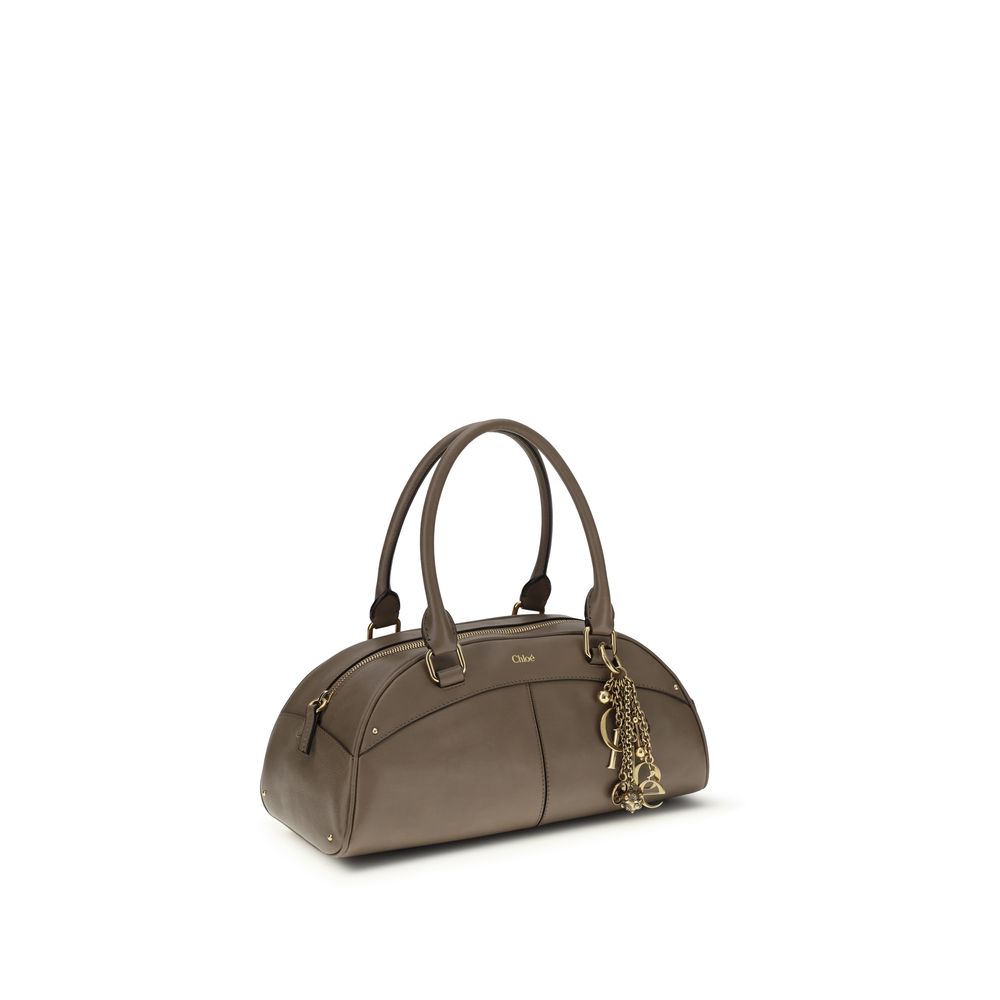 Chloé Gray Calf Leather Bos Taurus Women's Handbag