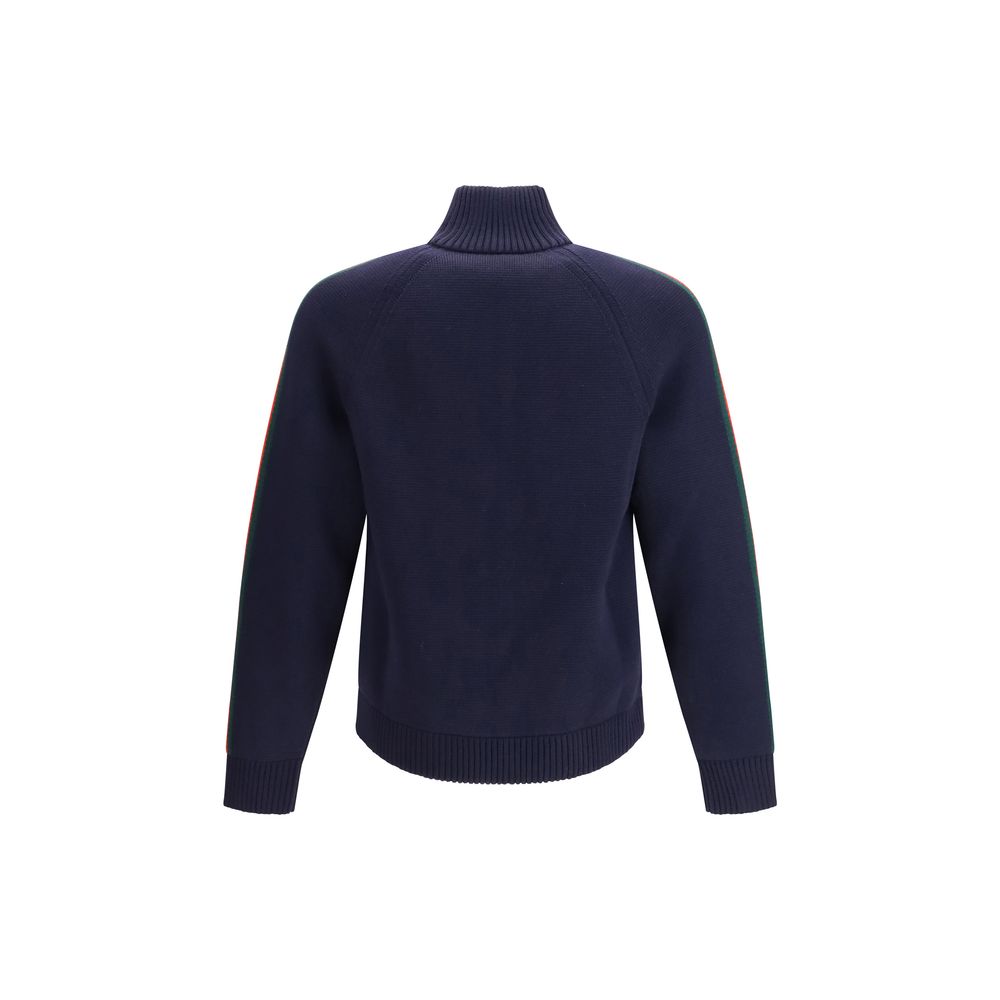 Gucci Blue Wool Full-Length Men's Jacket