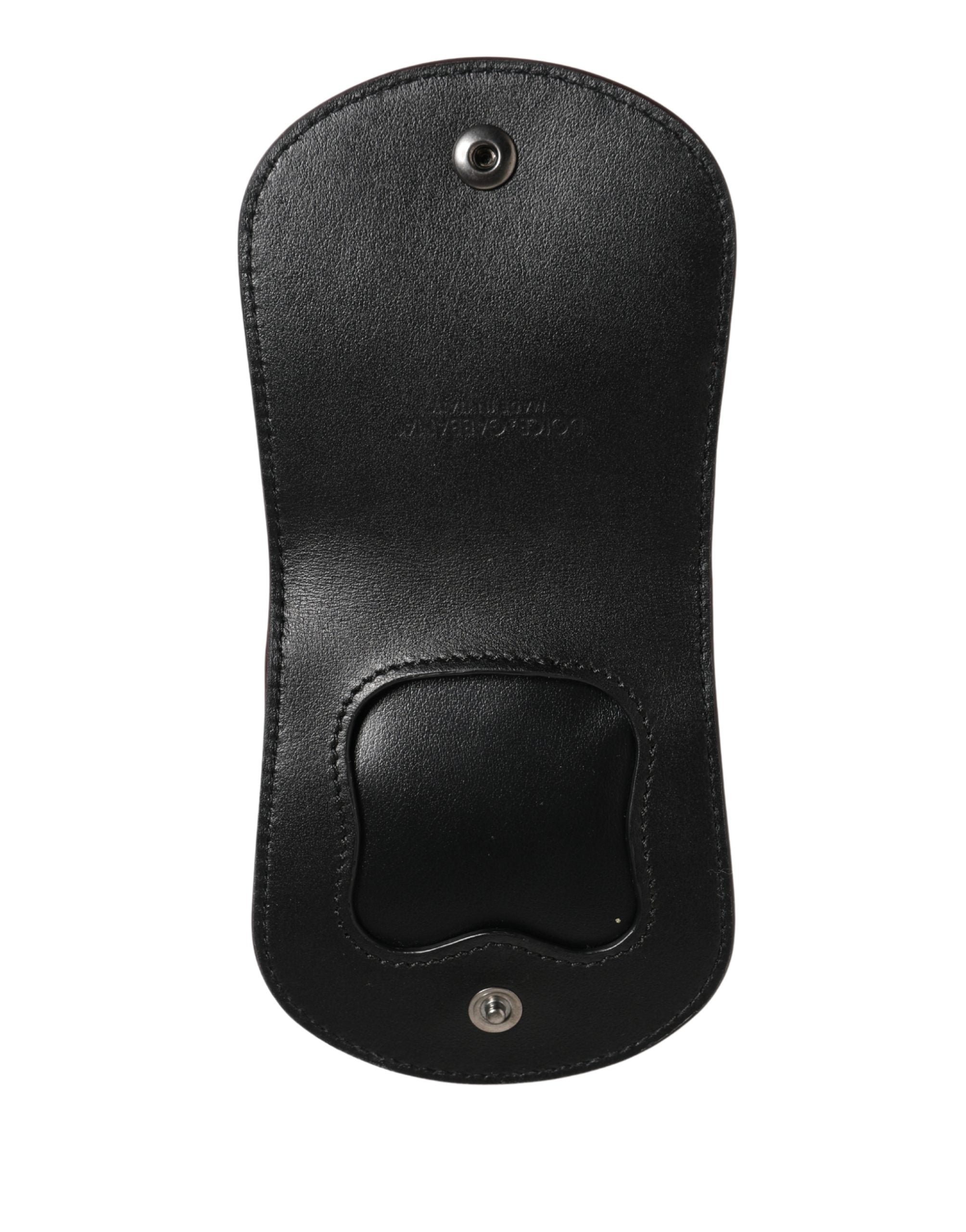 Dolce & Gabbana Burgundy Exotic Skin Condom Case Holder Pocket Men's Wallet