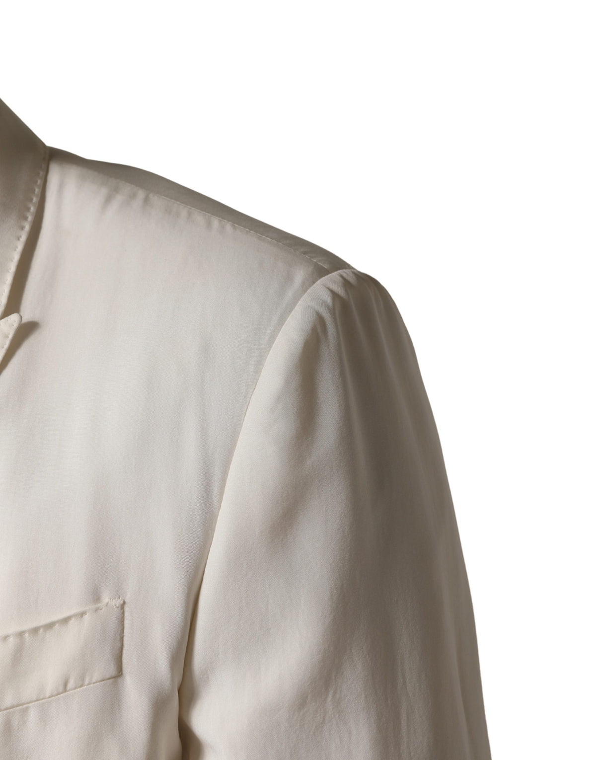 Dolce & Gabbana White Cotton Single Breasted Jacket Men's Blazer (Pre-Owned)