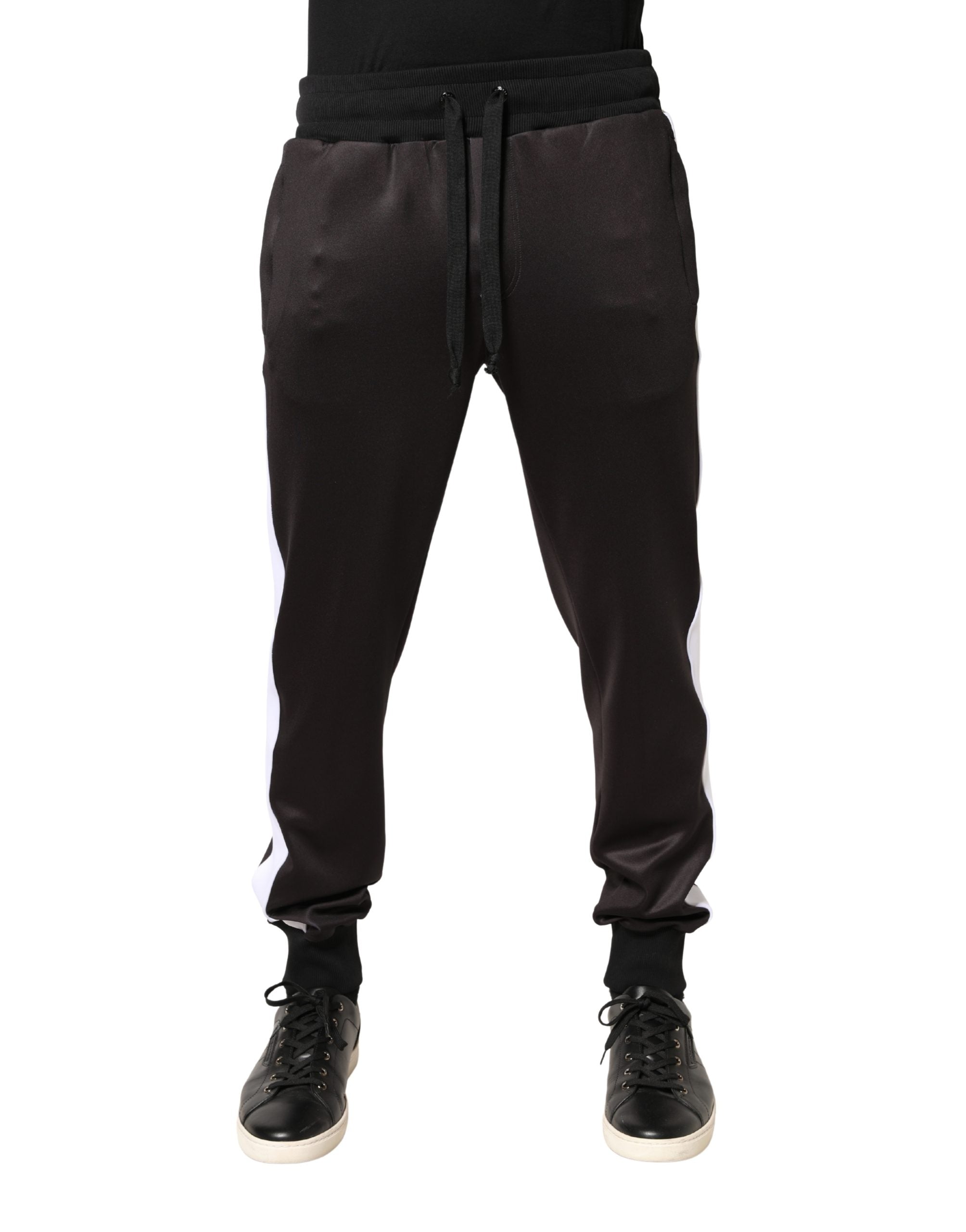 Dolce & Gabbana Brown Polyester Skinny Jogger Trouser Men's Pants