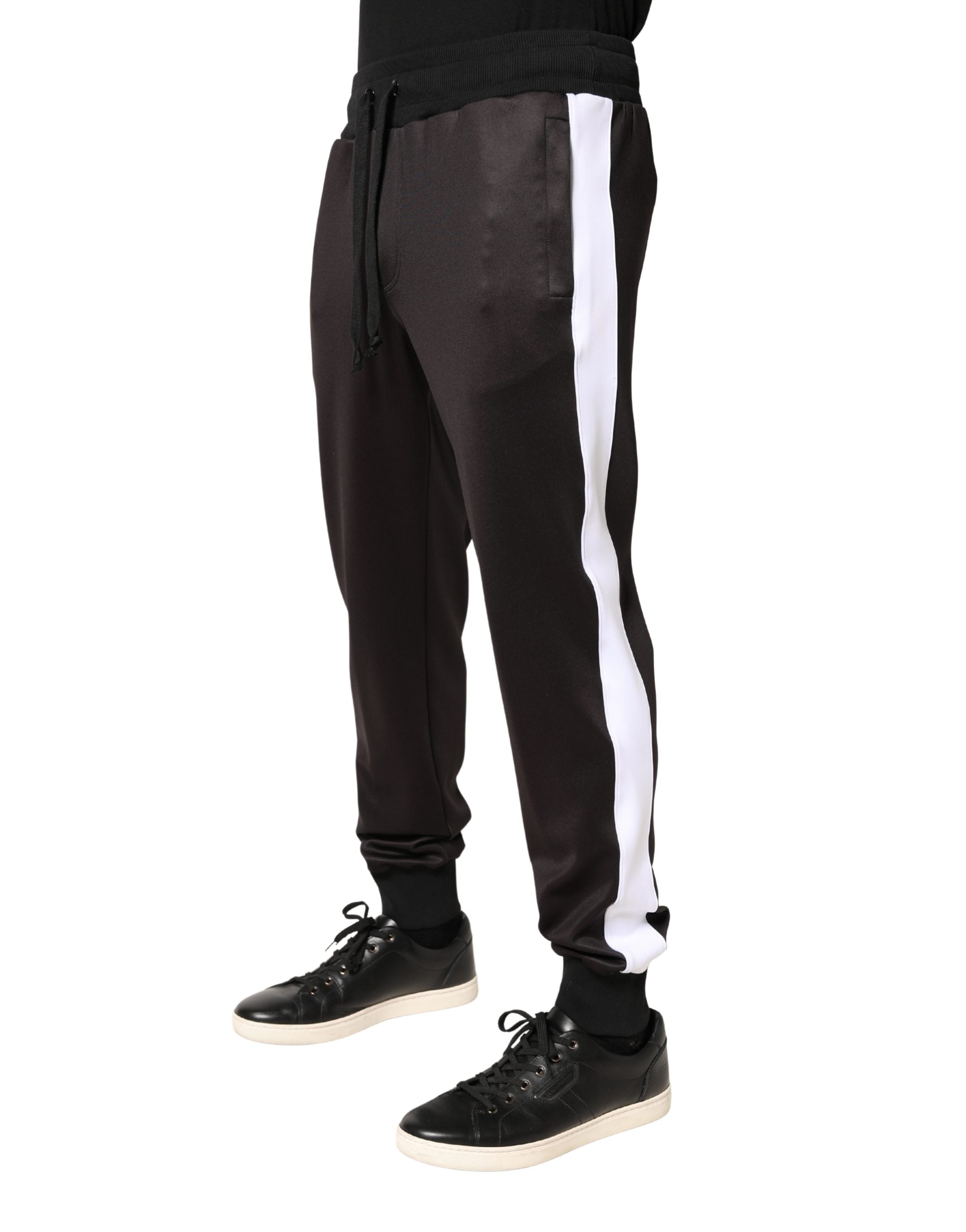 Dolce & Gabbana Brown Polyester Skinny Jogger Trouser Men's Pants