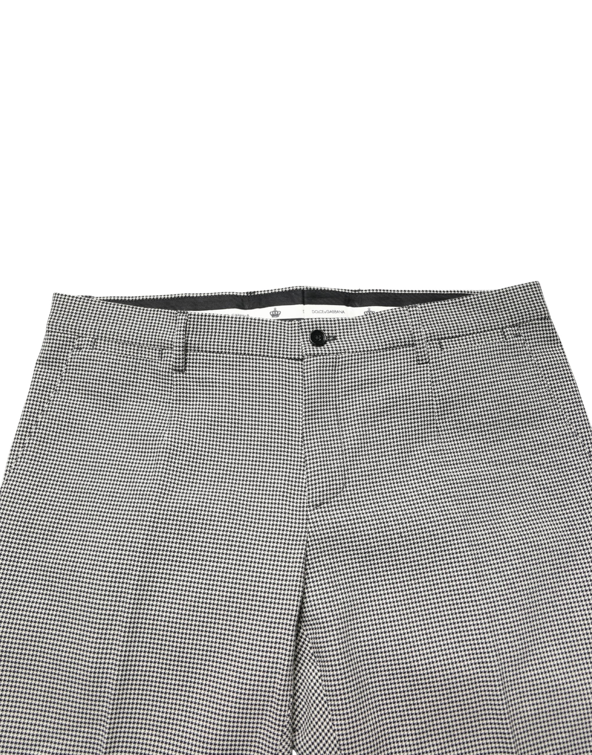 Dolce & Gabbana Gray Cotton Skinny Dress Formal Trouser Men's Pants