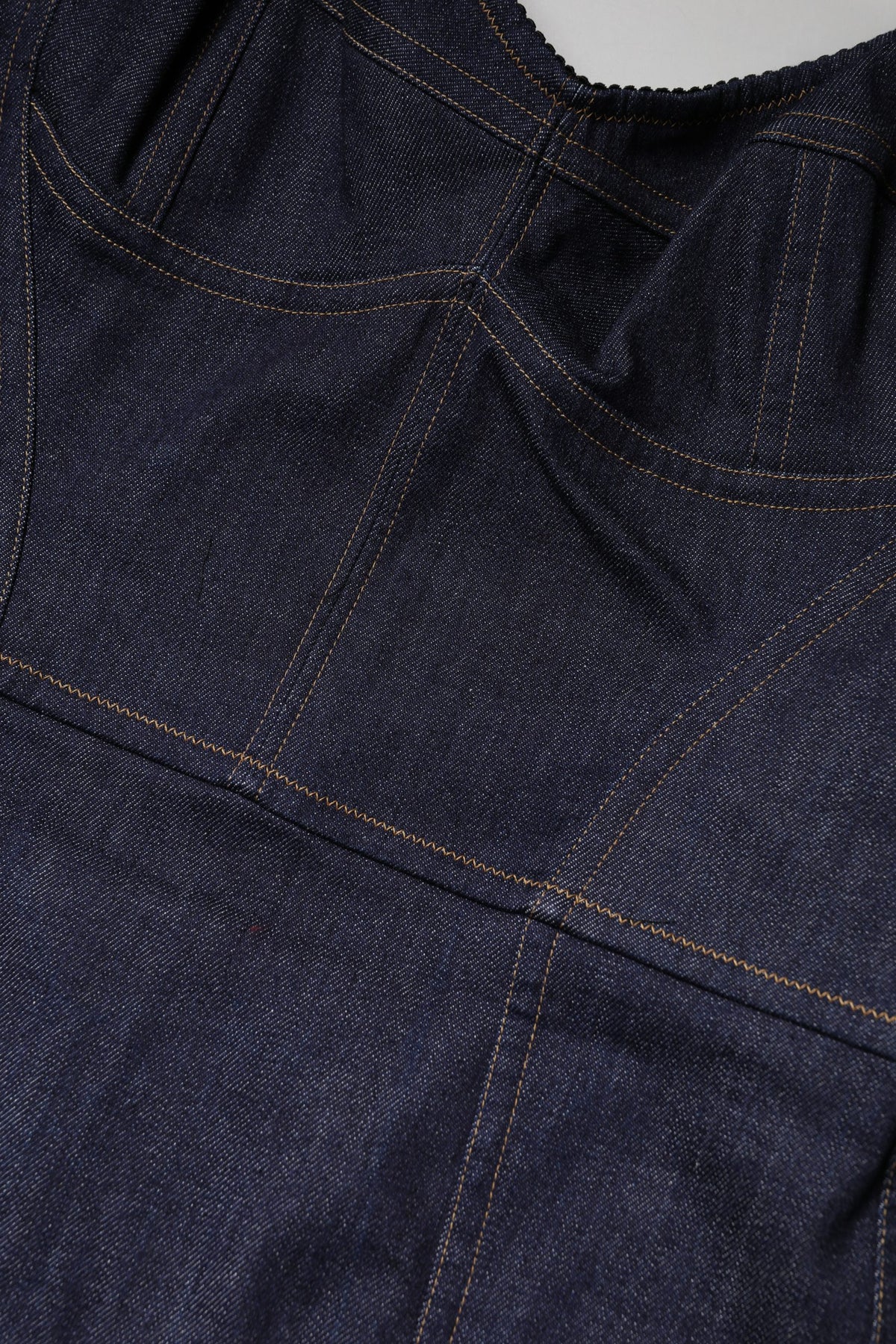 Dolce & Gabbana Dark Blue Cotton Denim Sheath Midi Women's Dress (Pre-Owned)