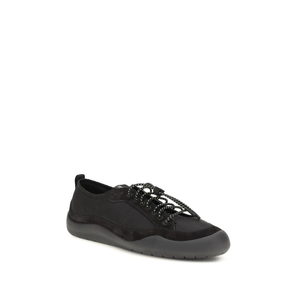 Prada Black Fabric Athletic Men's Sneakers