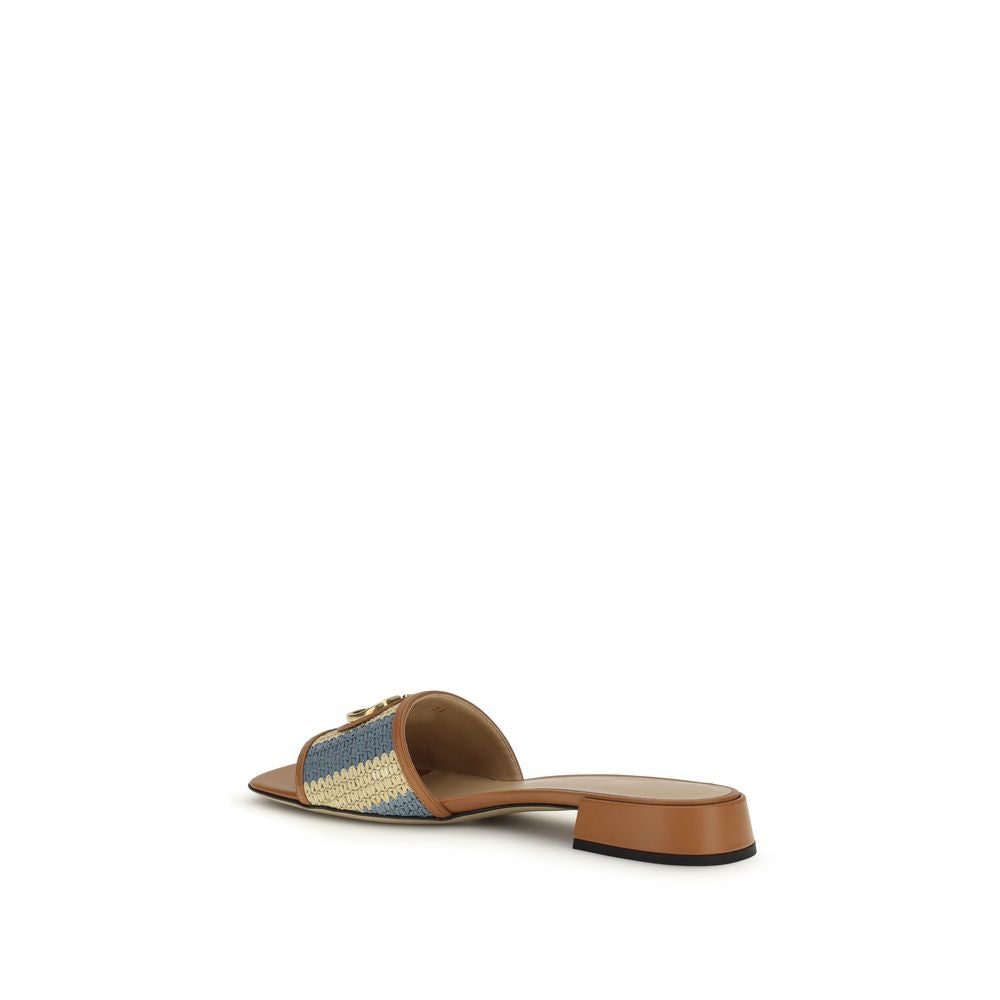 Valentino Garavani Multicolor Viscose Flat Women's Sandals