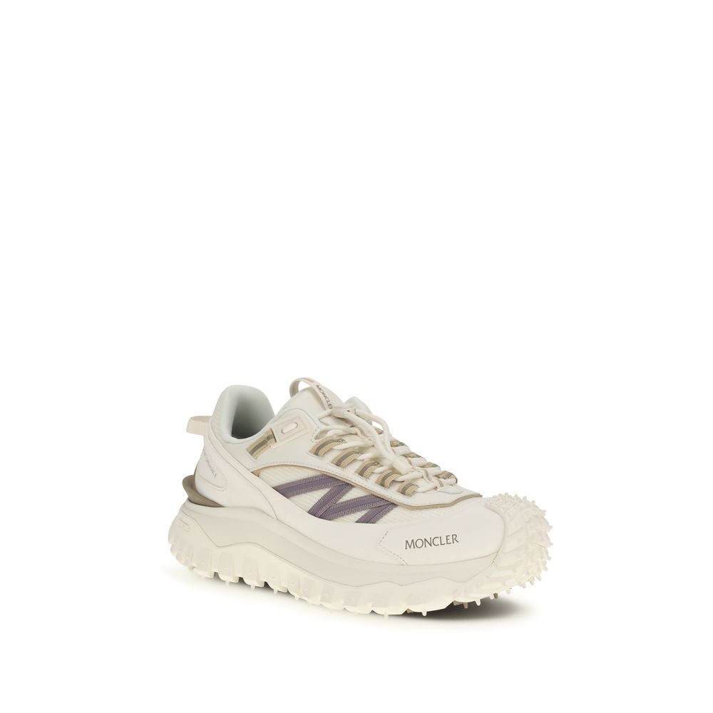 Moncler White Polyester Athletic Women's Sneakers