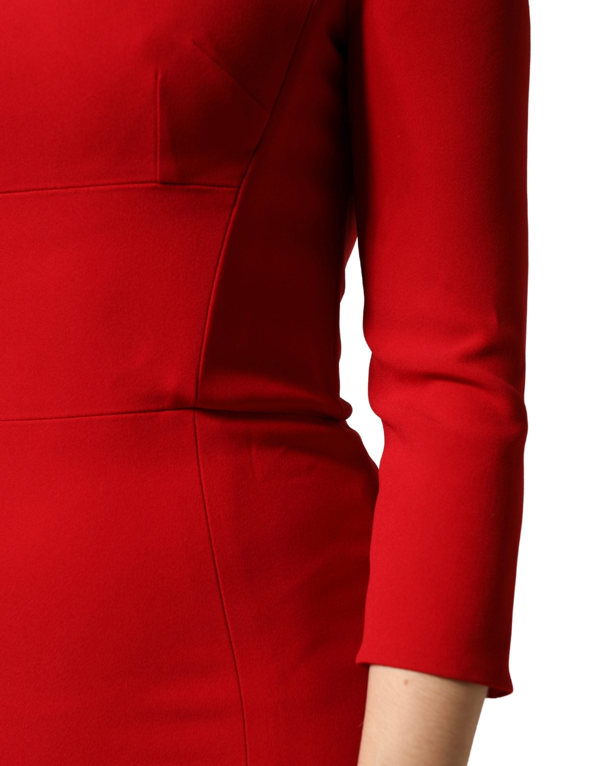 Dolce & Gabbana Red Viscose Sheath Bodycon Mermaid Women's Dress
