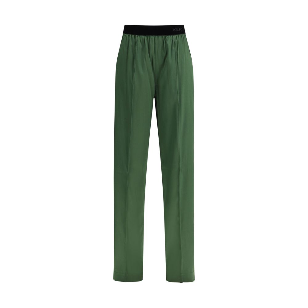 Tom Ford Bicolor Silk Casual Women's Pants