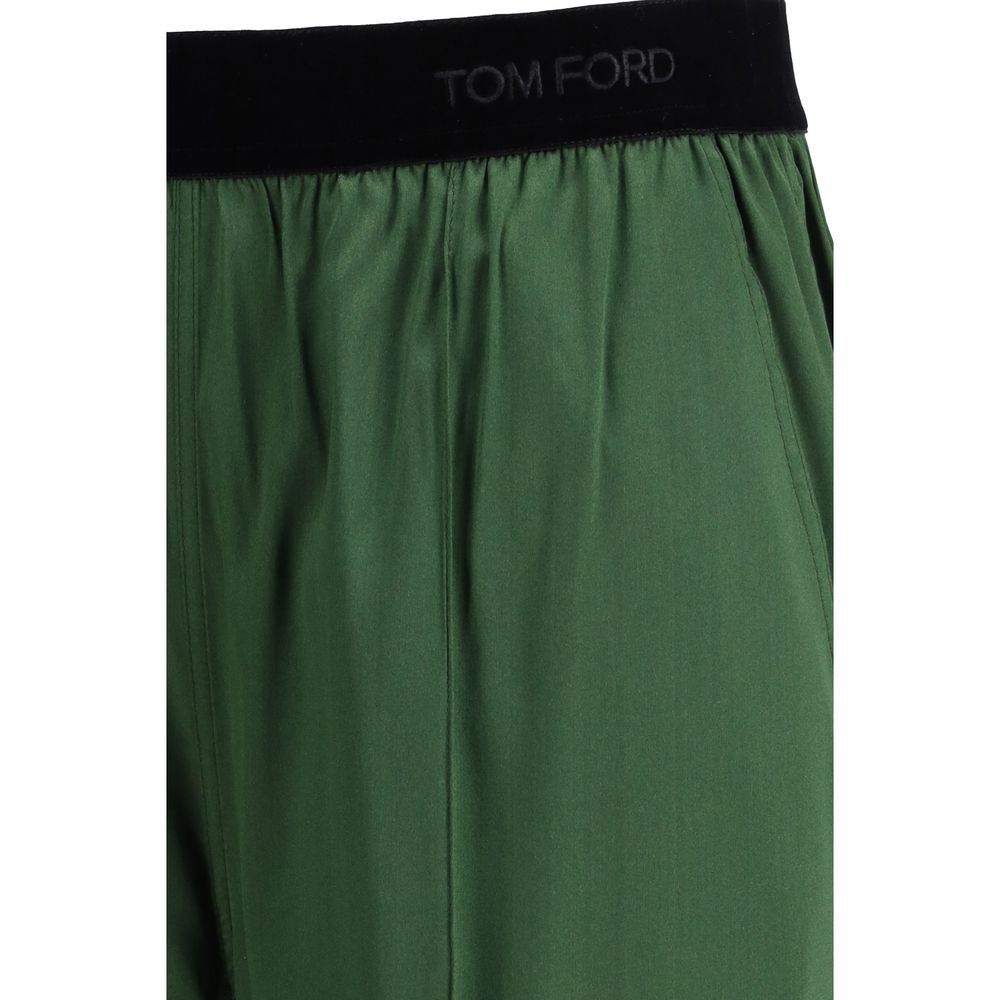 Tom Ford Bicolor Silk Casual Women's Pants