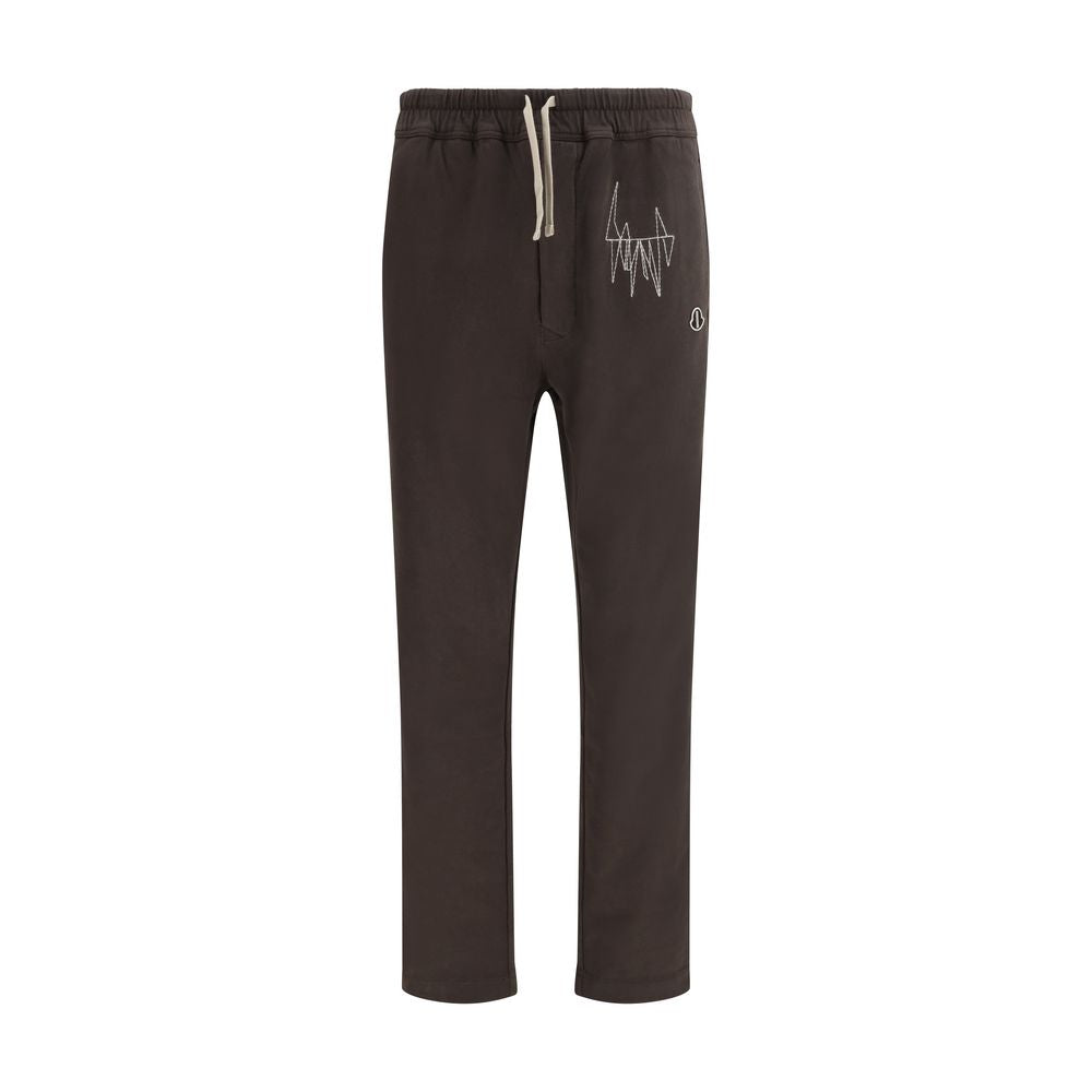 Moncler x Rick Owens Brown Cotton Athletic Men's Pants