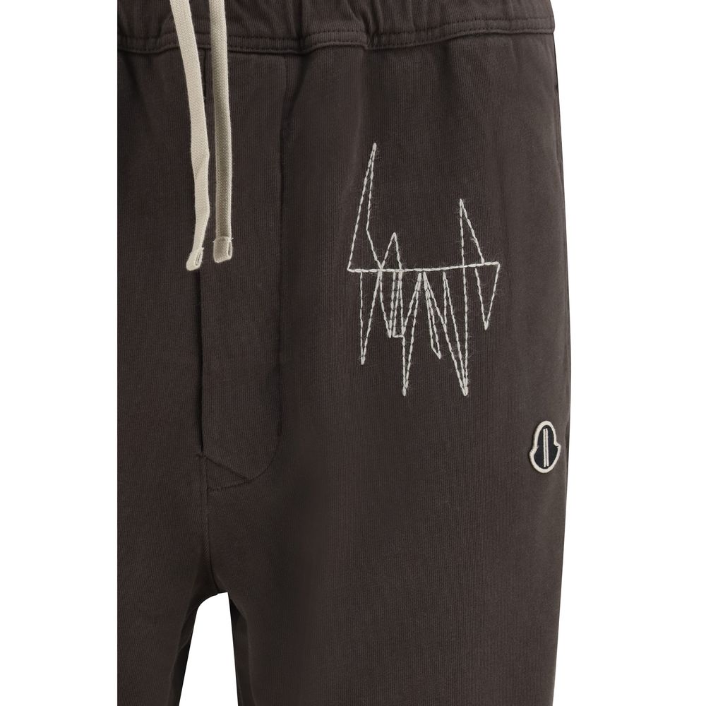 Moncler x Rick Owens Brown Cotton Athletic Men's Pants