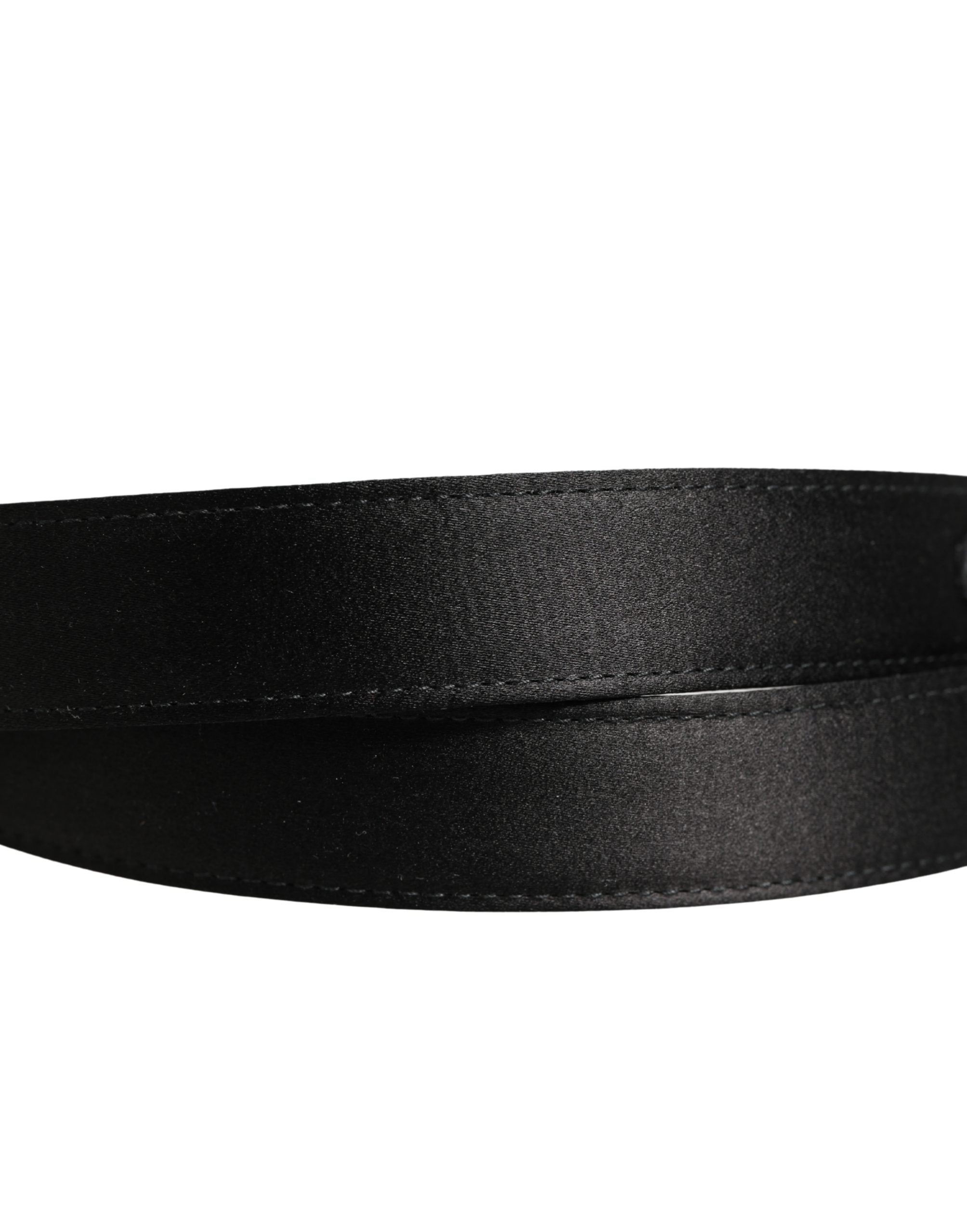 Dolce & Gabbana Men Black Classic Leather Metal Buckle Men's Belt