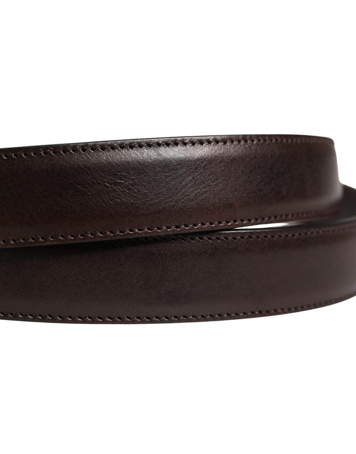 Dolce & Gabbana Men Brown Classic Leather Metal Buckle Men's Belt