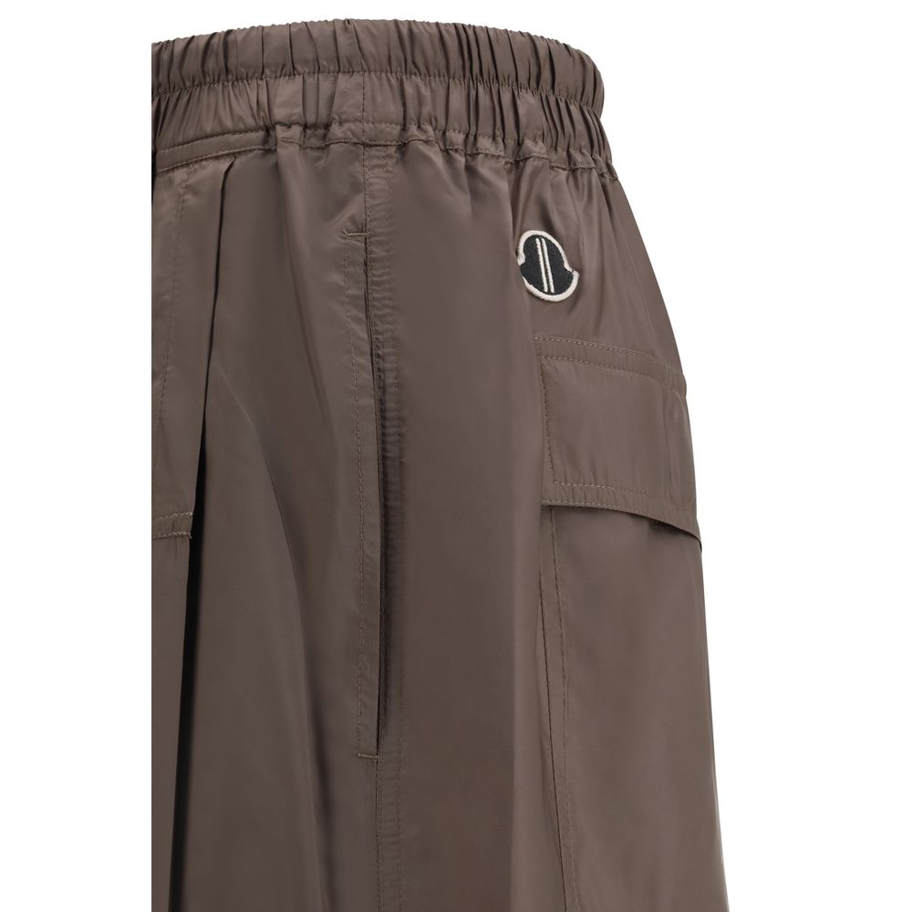 Moncler x Rick Owens Brown Polyester Bermuda Men's Shorts