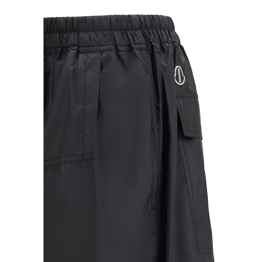 Moncler x Rick Owens Black Polyester Bermuda Men's Shorts