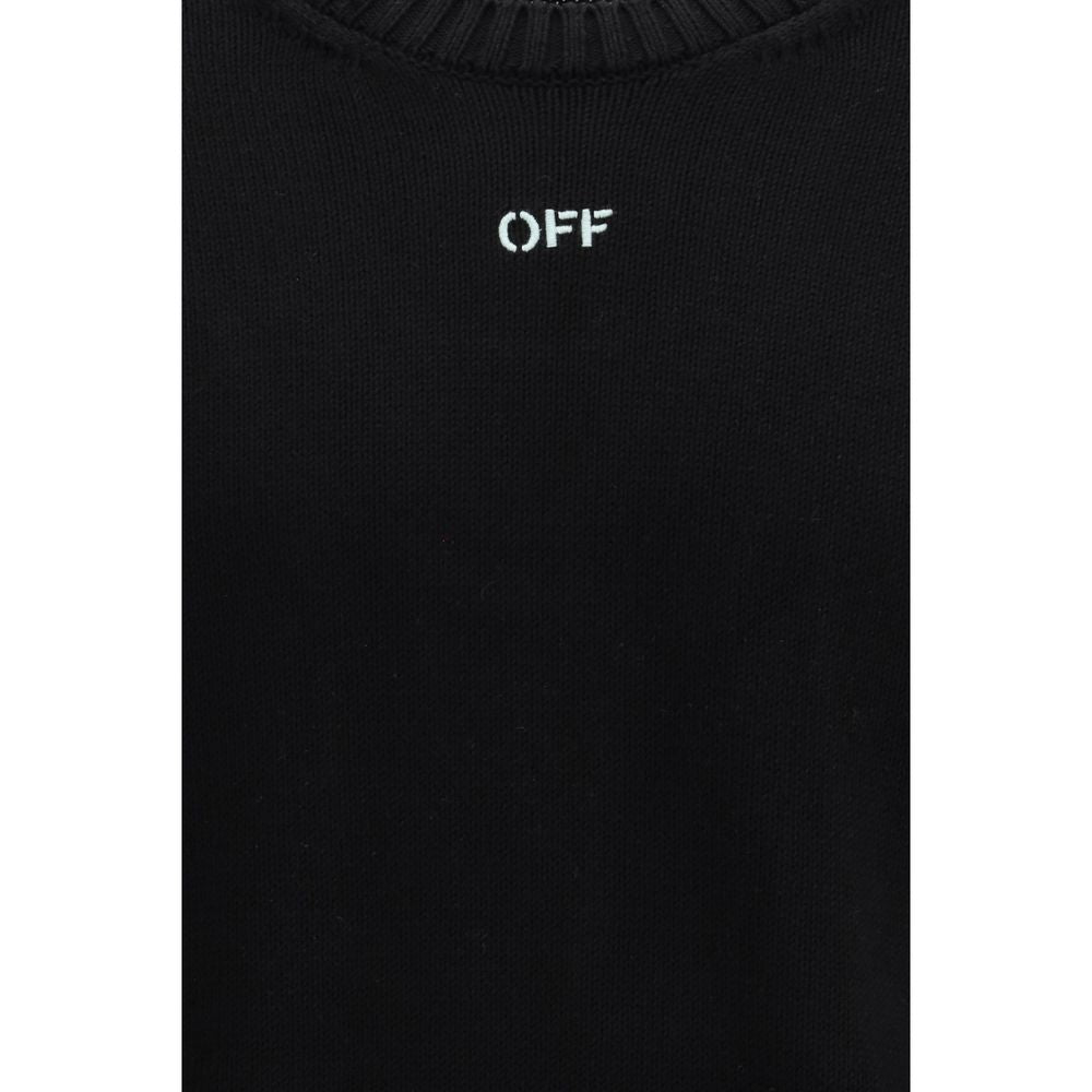 Off-White Black Cotton Men's Sweatshirt