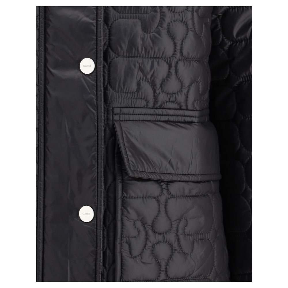 Ganni Gray Nylon Women's Coat