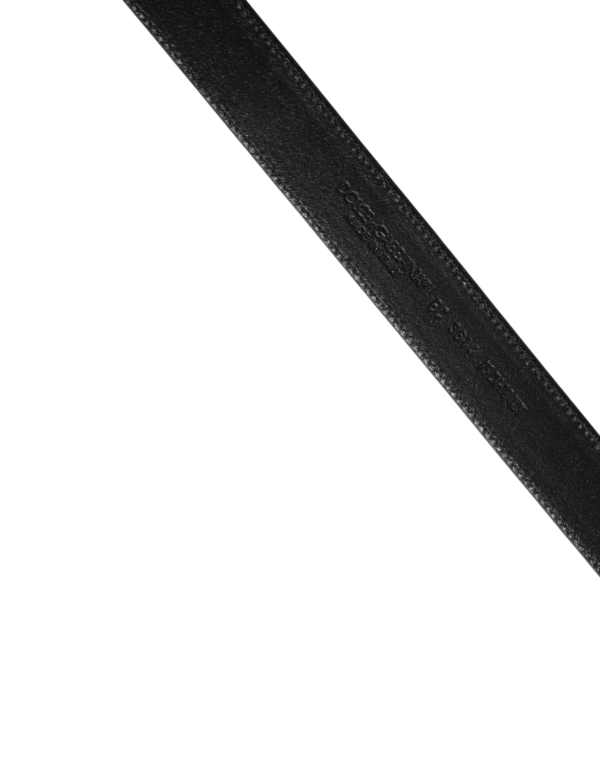 Dolce & Gabbana Men Brown Classic Leather Metal Buckle Men's Belt