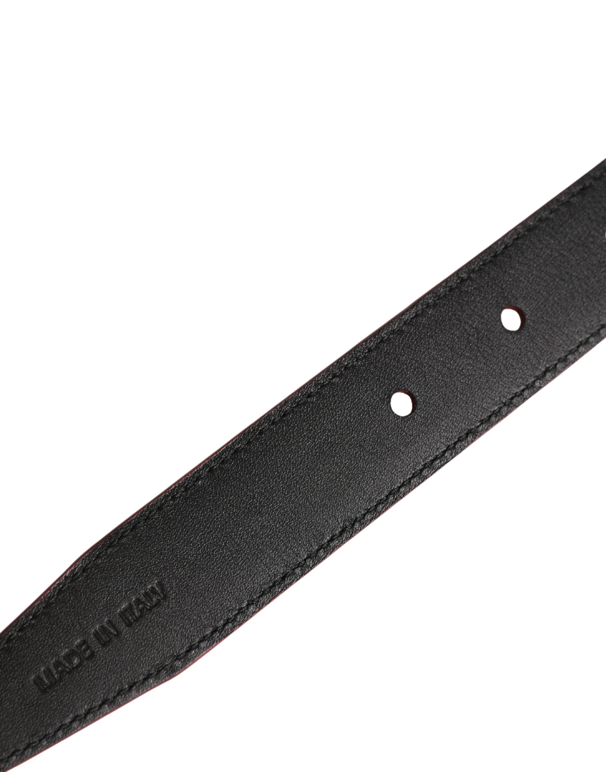 Dolce & Gabbana Men Pink Classic Leather Metal Buckle Men's Belt