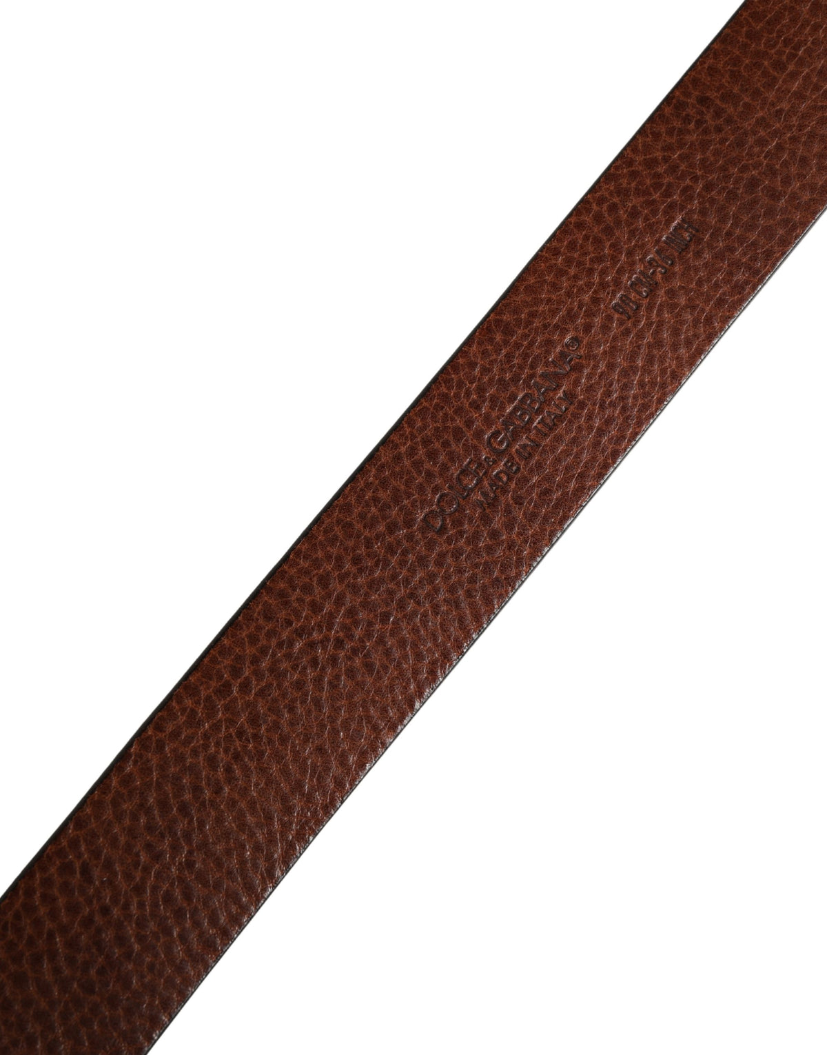 Dolce & Gabbana Men Brown Classic Leather Metal Buckle Men's Belt