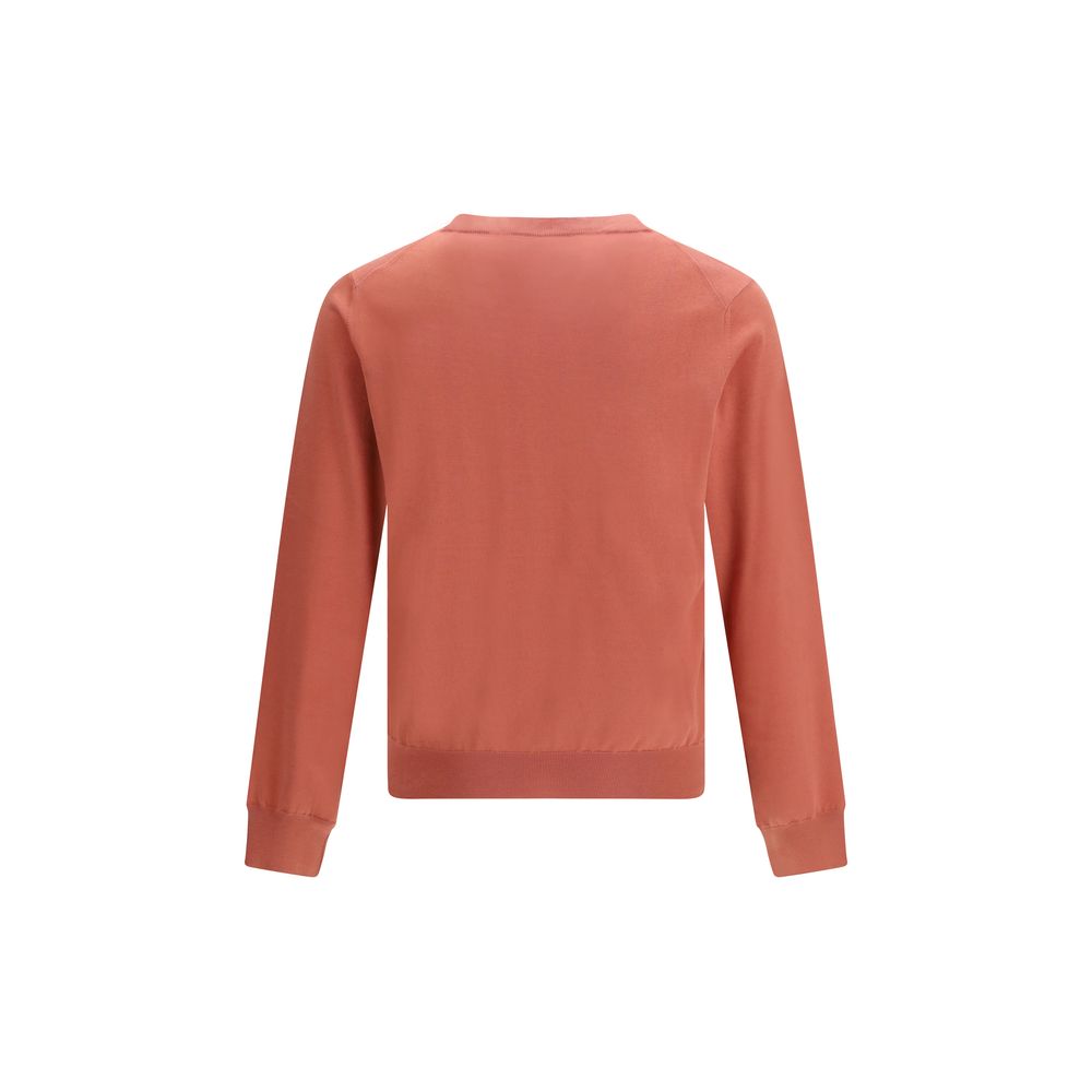 Brunello Cucinelli Orange Cotton Men's Sweatshirt