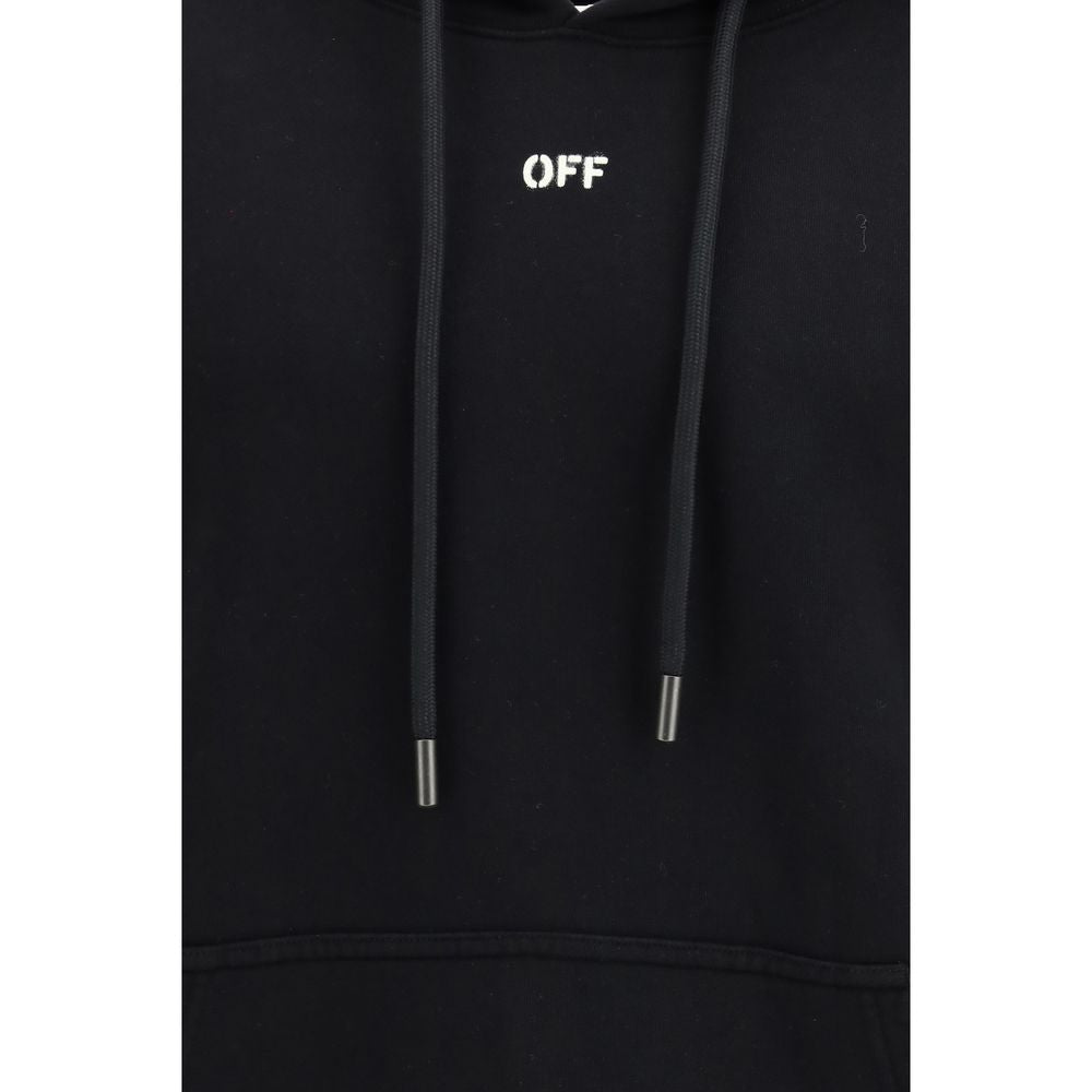 Off-White Black Cotton Men's Sweatshirt