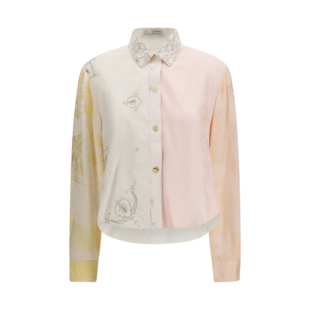 E.L.V. DENIM Multicolor Cotton Women's Shirt