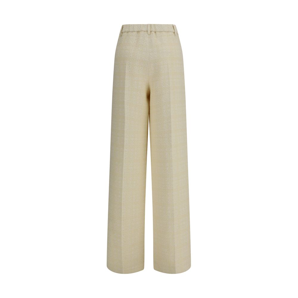 Gucci Beige Cotton Dress Women's Pants