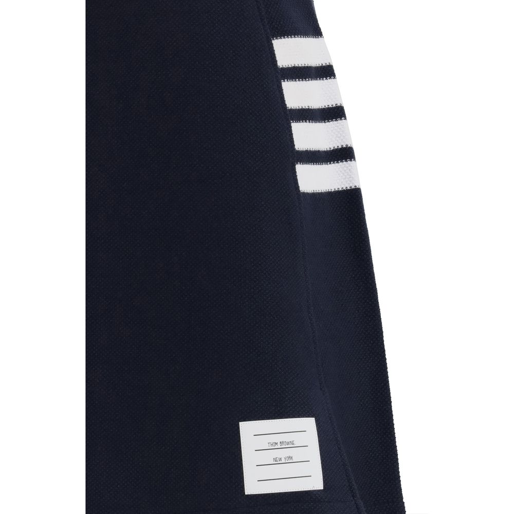 Thom Browne Blue Cotton Mini Women's Skirt
