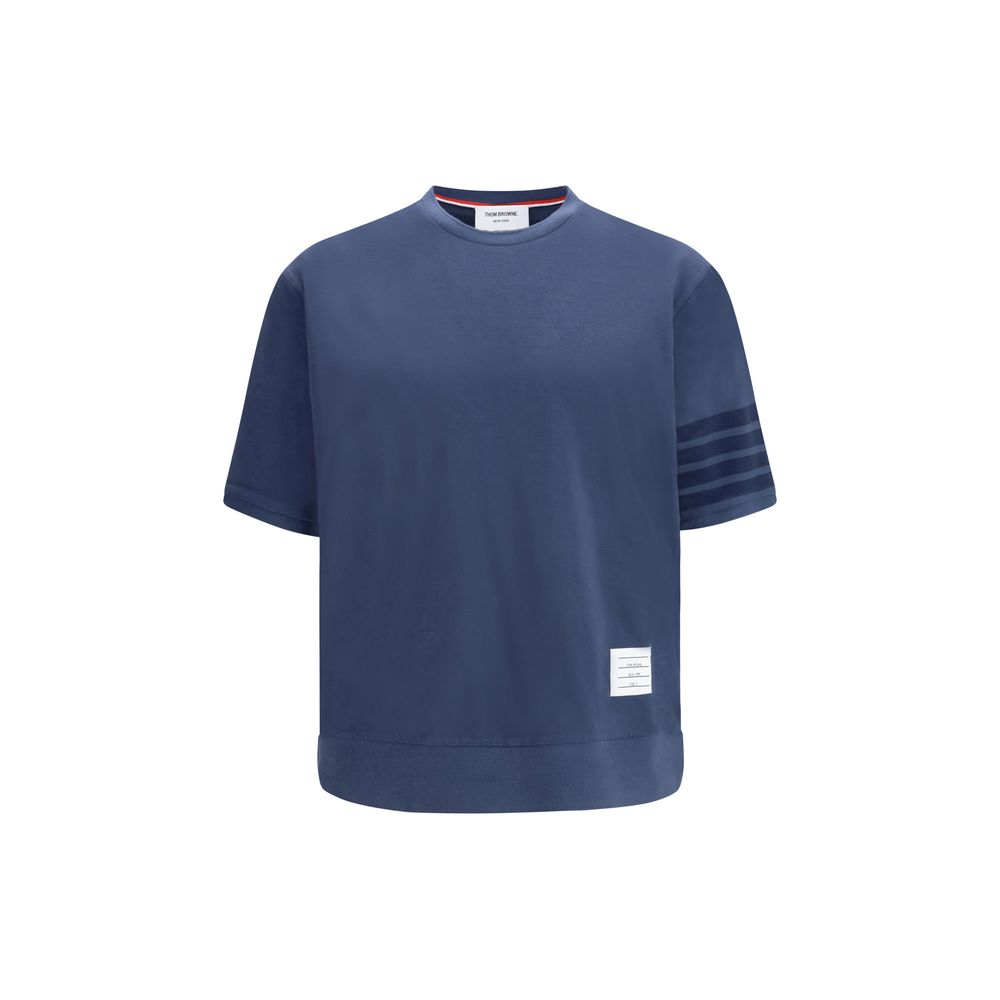 Thom Browne Blue Cotton Men's Sportswear