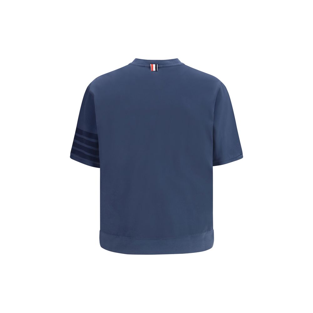 Thom Browne Blue Cotton Men's Sportswear