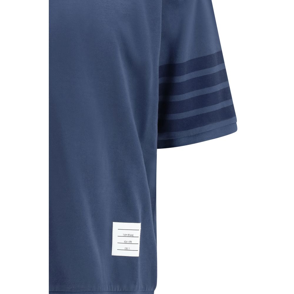 Thom Browne Blue Cotton Men's Sportswear