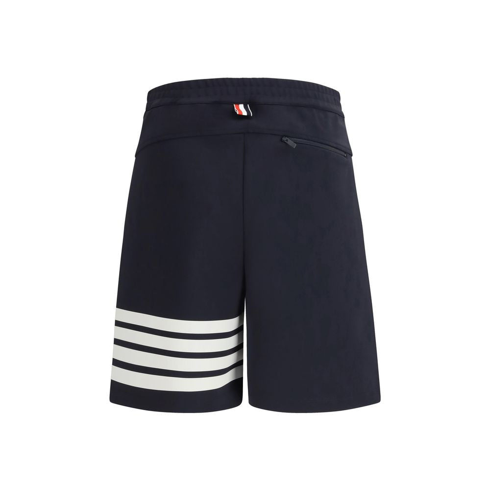 Thom Browne Blue Viscose Bermuda Men's Shorts