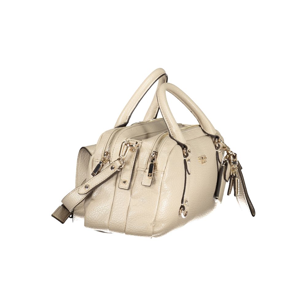 Guess Jeans Beige Polyurethane Women's Women's Handbag