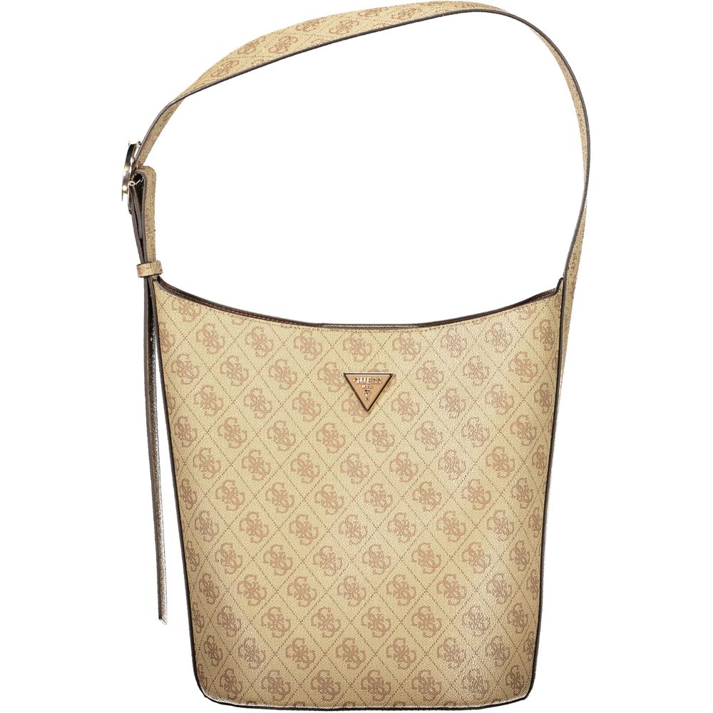 Guess Jeans Beige Polyurethane Women Women's Handbag