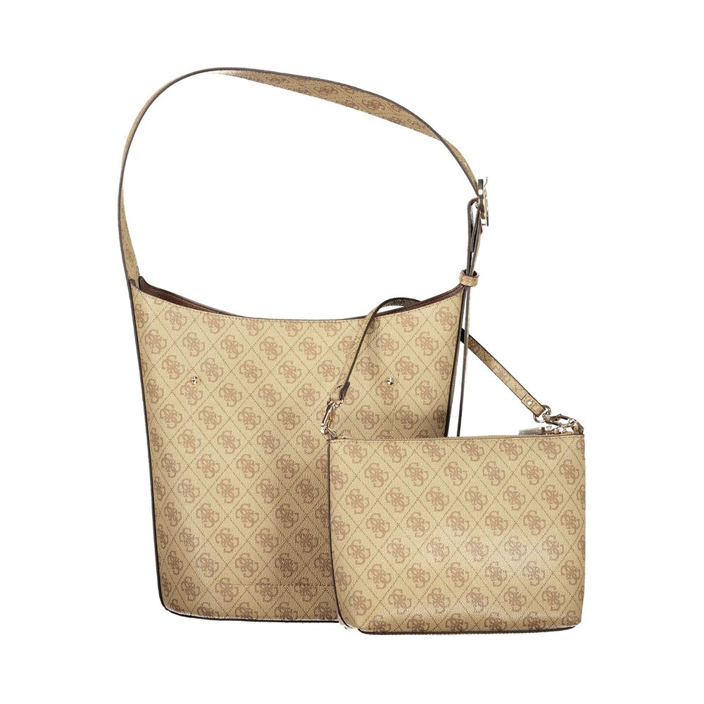 Guess Jeans Beige Polyurethane Women Women's Handbag