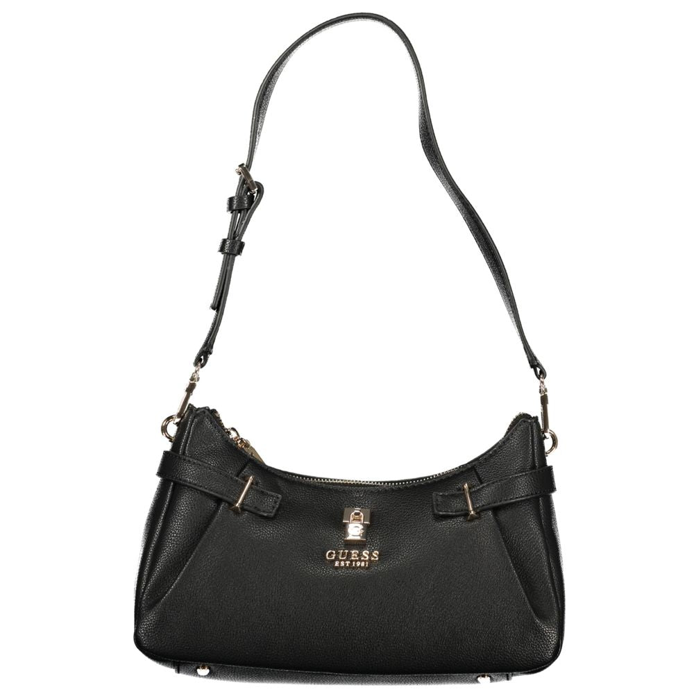 Guess Jeans Black Polyurethane Women Women's Handbag